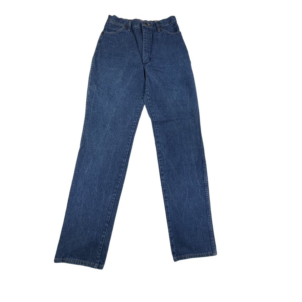 Vintage Wrangler Jeans High-Waisted Straight Leg Blue Denim Women's W28/ 34L